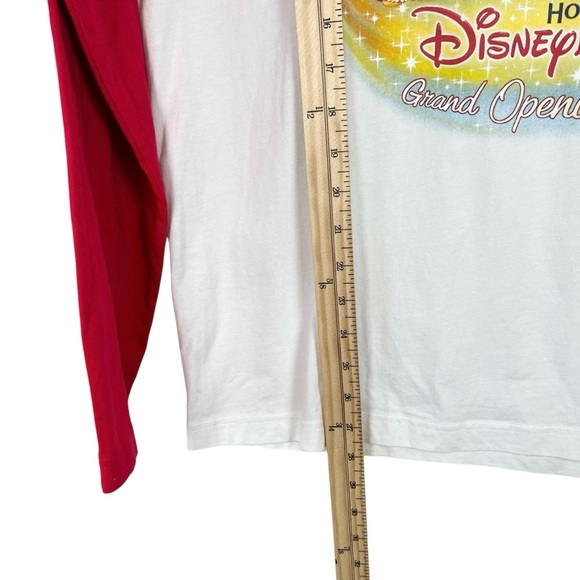 Disney Disneyland Hong Kong Grand Opening Baseball Tee Tshirt Sz XL Red Graohic - Picture 11 of 11